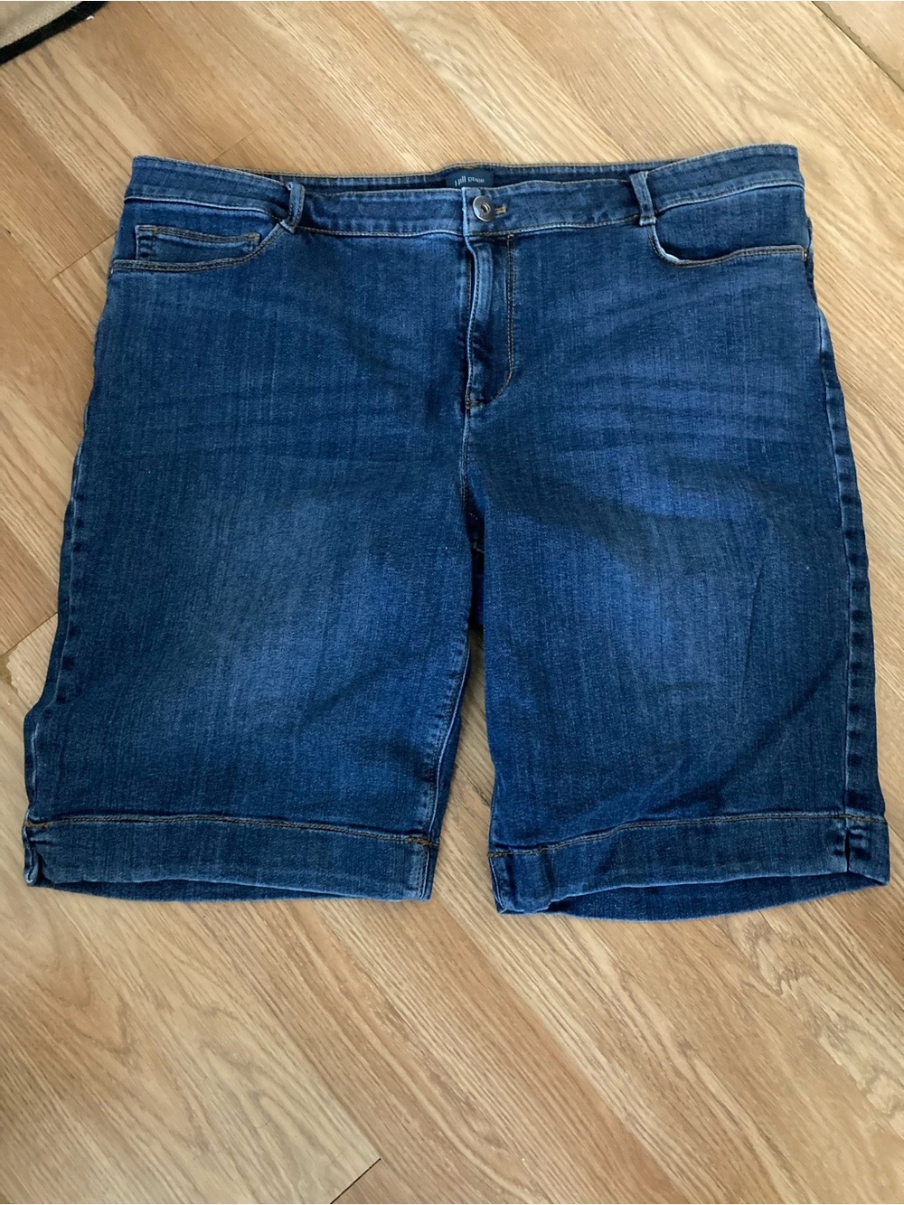 J. Jill Denim Bermuda Shorts - Women’s Size 16 Dark Blue Casual Jean Shorts